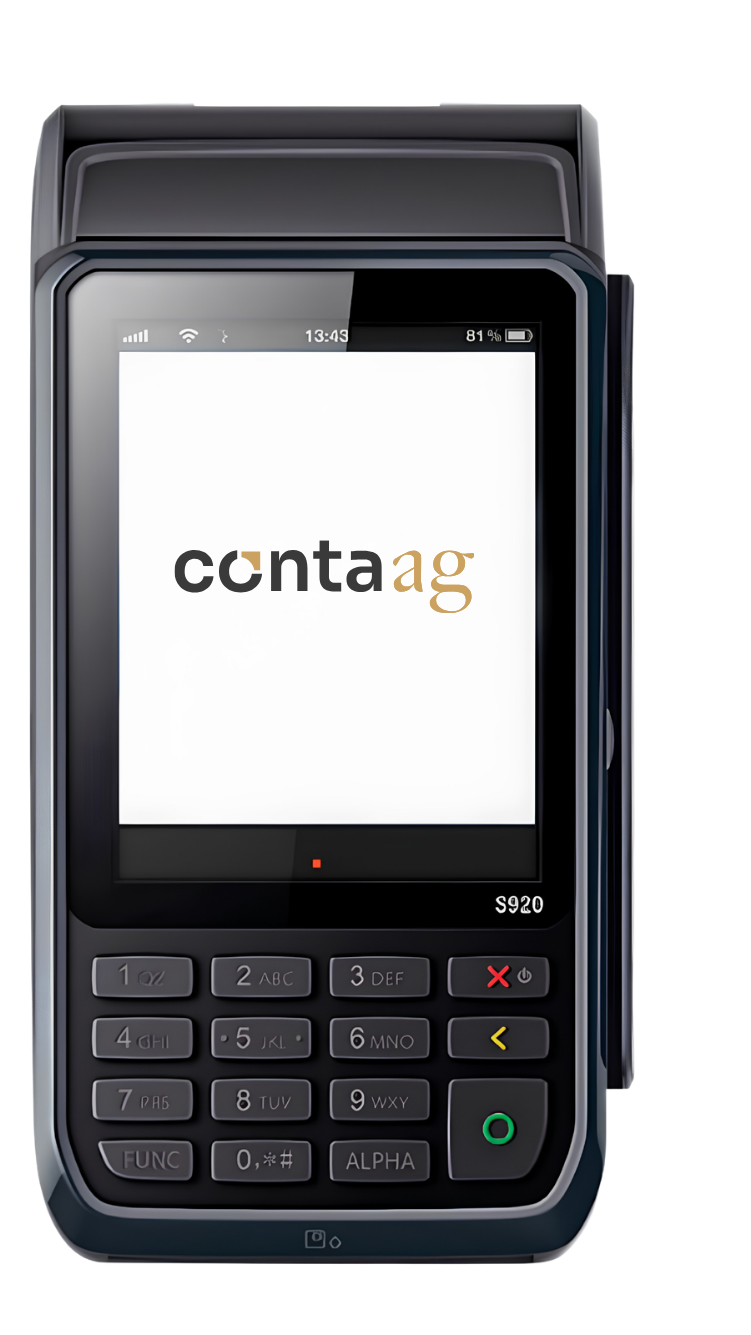 Maquininha Smart POS S920 da Conta AG